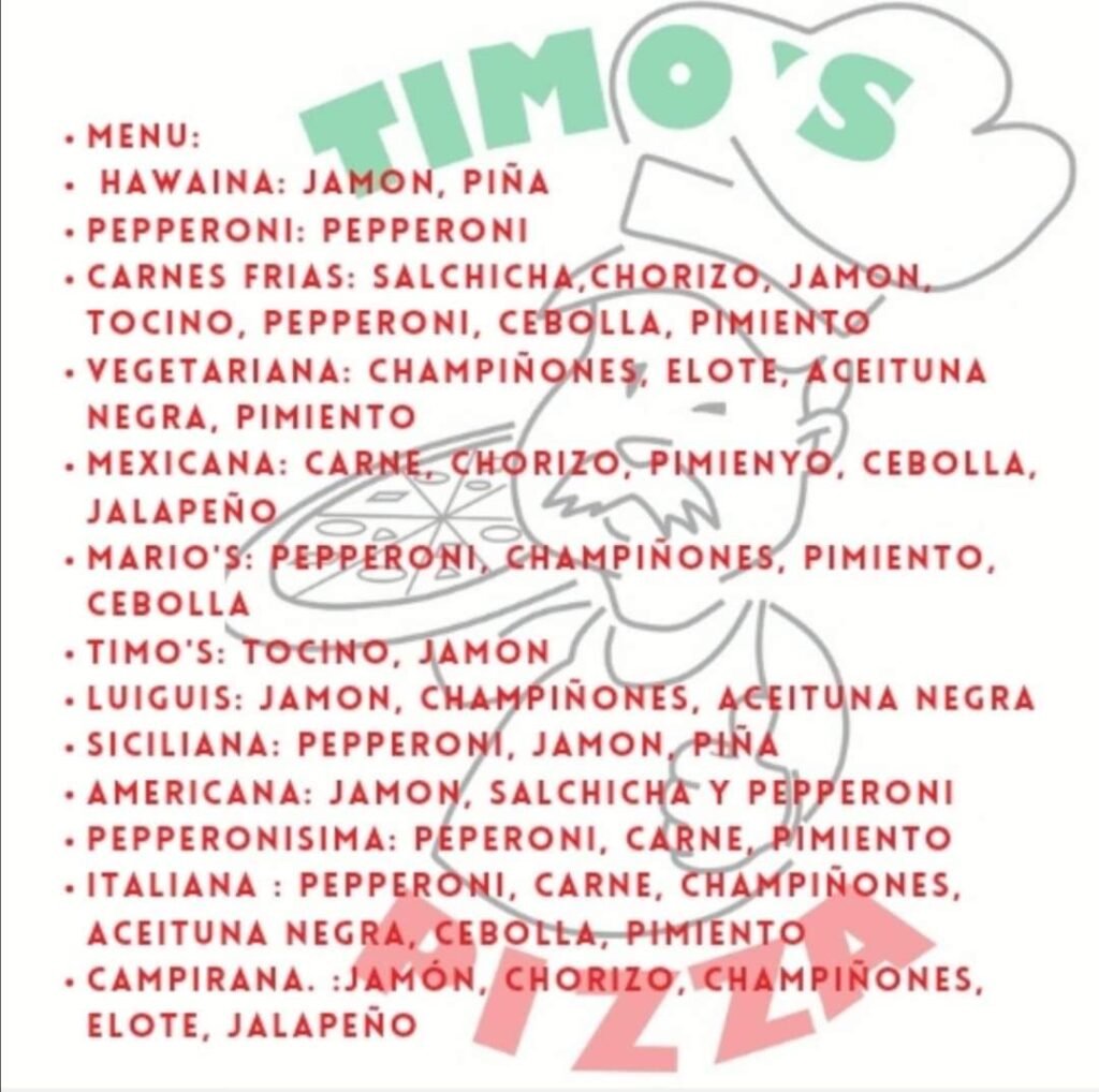 Timo’s pizza
